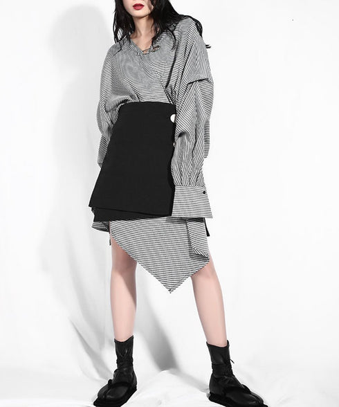 Gingham Check Dress & Wrap Skirt