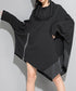 Drape Zip Oversized Pullover