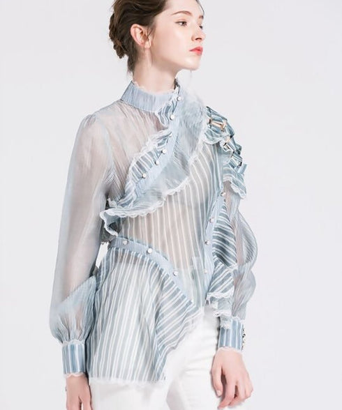 Ruffle Off-shoulder Blouse