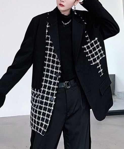 Monochrome Check Jacket