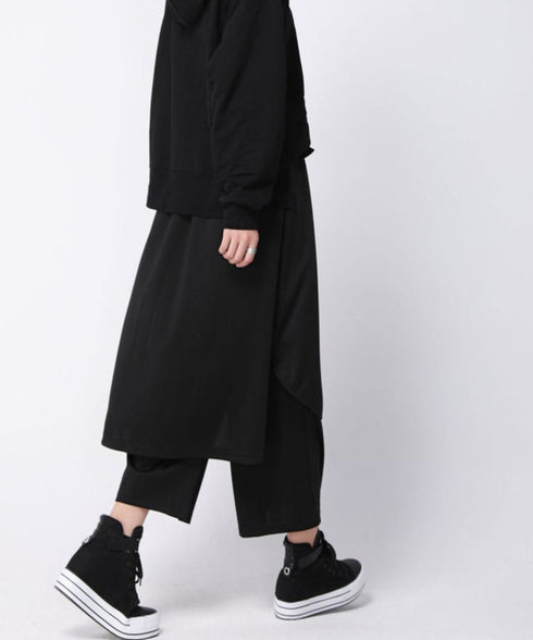 Cropped Layered Pants