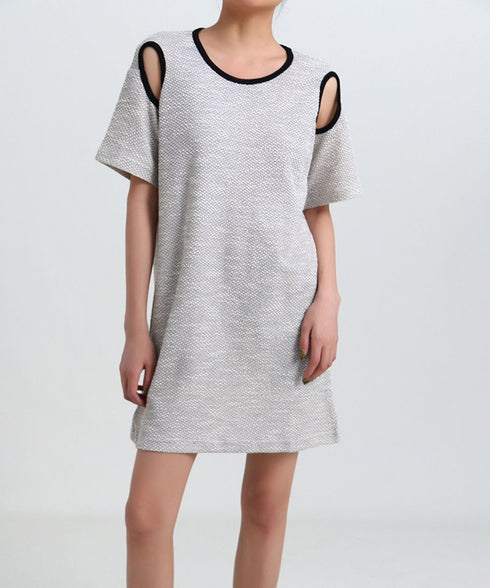 Cutout Shoulder Relax Top