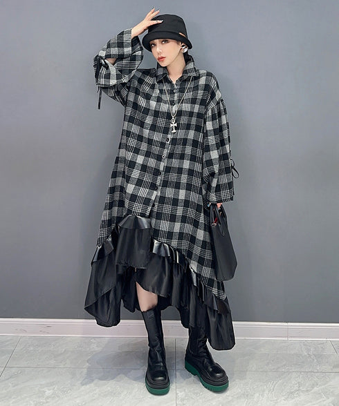 Tartan Check Fishtail Dress