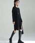 Slit Knit Dress & Poncho Co-ord