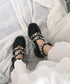 Studded Flower Strap Shoes