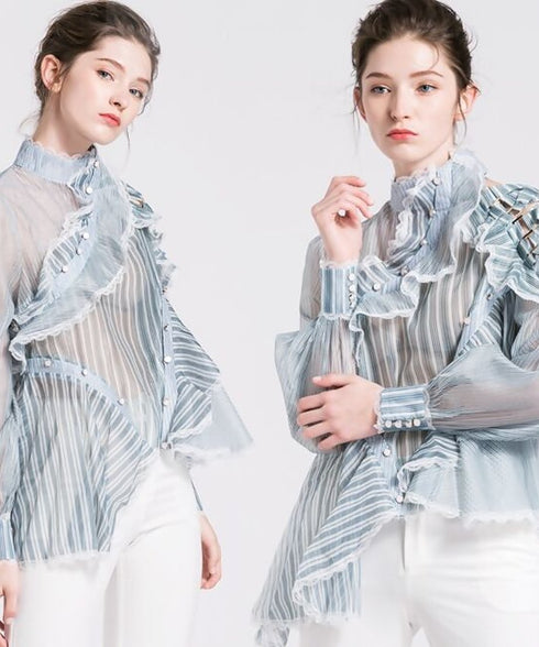 Ruffle Off-shoulder Blouse