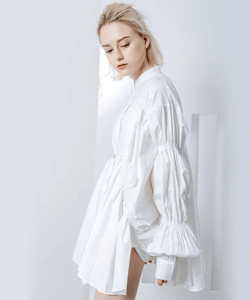 Volume Flare Sleeve Blouse