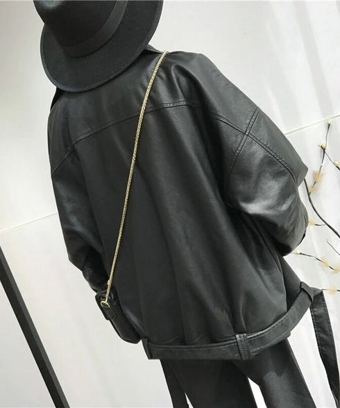 Faux Leather Rider Jacket