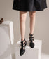 Triple Buckle Cutout Shoes