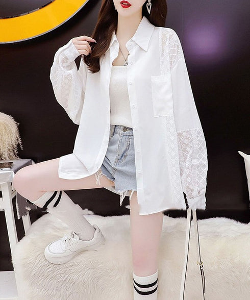 Patchwork Lace Blouse