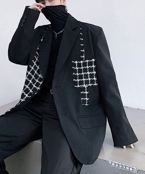 Monochrome Check Jacket