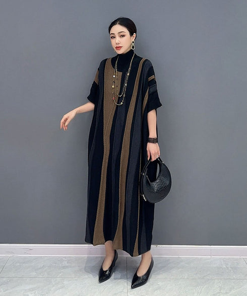 Wave Line Relax Long Dress