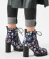 Gradient Flower Platform Boots