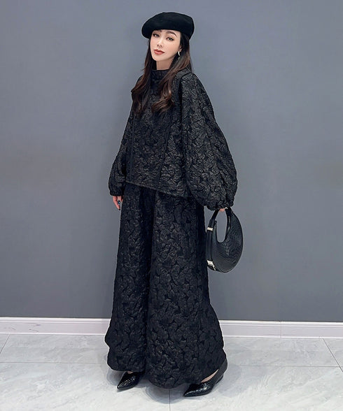 Billowy Sleeve Top & Pants Co-ord