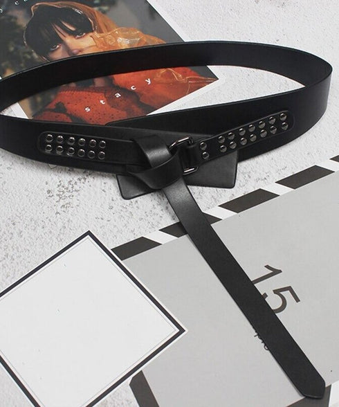 Studded Wrap Wide Belt