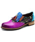 Gradation Leaf Tassel Loafers