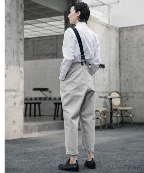 Suspender Straight Pants