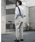Suspender Straight Pants