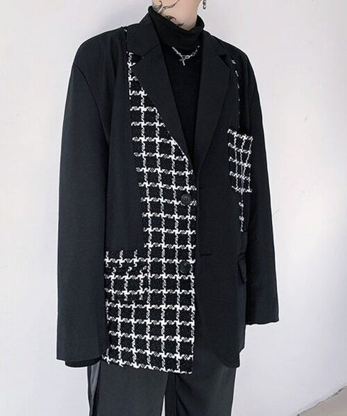 Monochrome Check Jacket