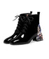 Bijou Heel Lace Up Boots