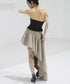 Asymmetric Untrimmed Skirt