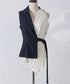 Bicolor docking pleated shirt vest