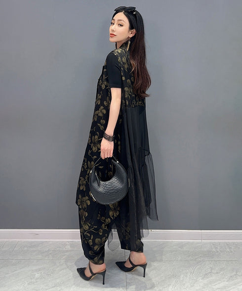 Back Tiered Vest & Pants Co-ord