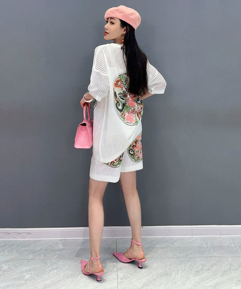 Mesh Top & Shorts Co-ord