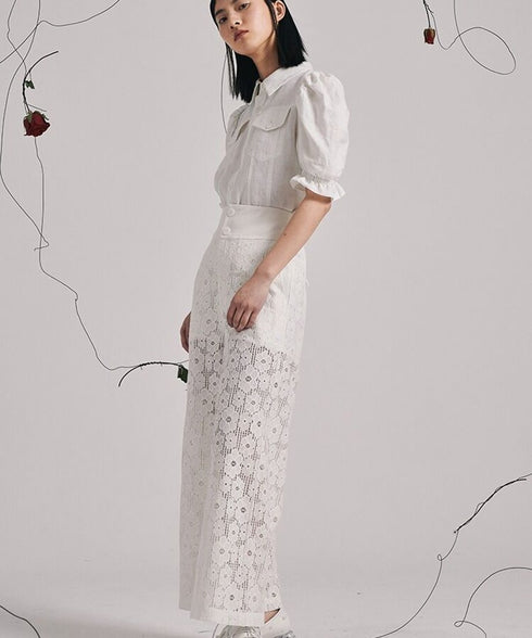 Structured Puff Sleeve Shirt