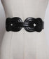 black fashion belt