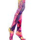 Vivid Floral Print Tights