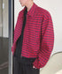 Red Check Zip Jacket