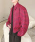 Red Check Zip Jacket