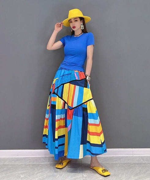 Tucked Gathered Skirt