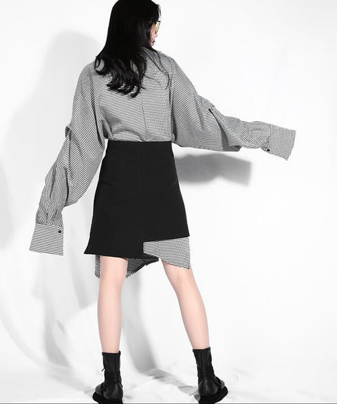 Gingham Check Dress & Wrap Skirt