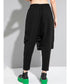 Layered Pleat Asymmetry Pants