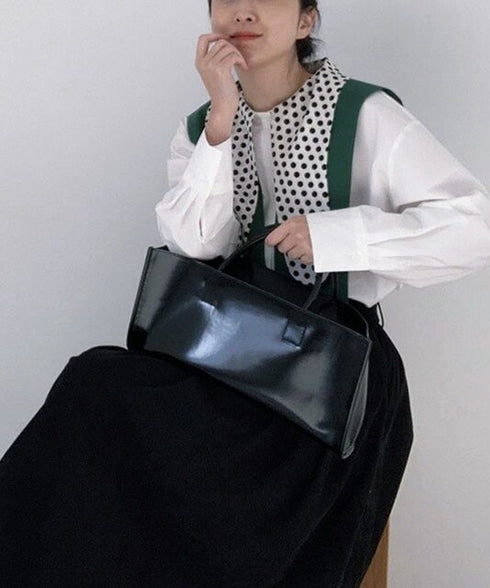 Polka Dot Collar Blouse