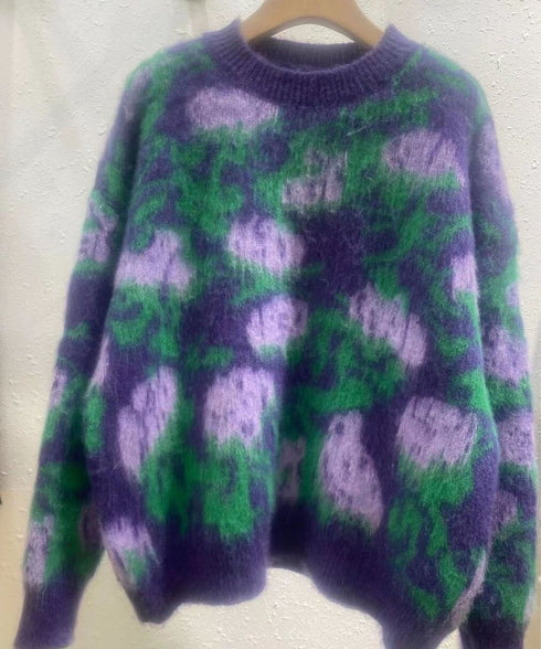 Flower Jacquard Sweater