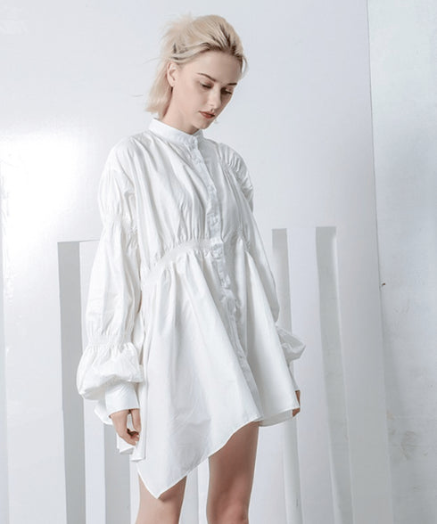 Volume Flare Sleeve Blouse