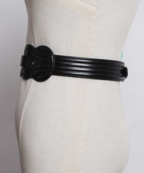 black fashion belt