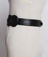 black fashion belt