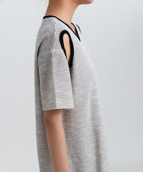 Cutout Shoulder Relax Top