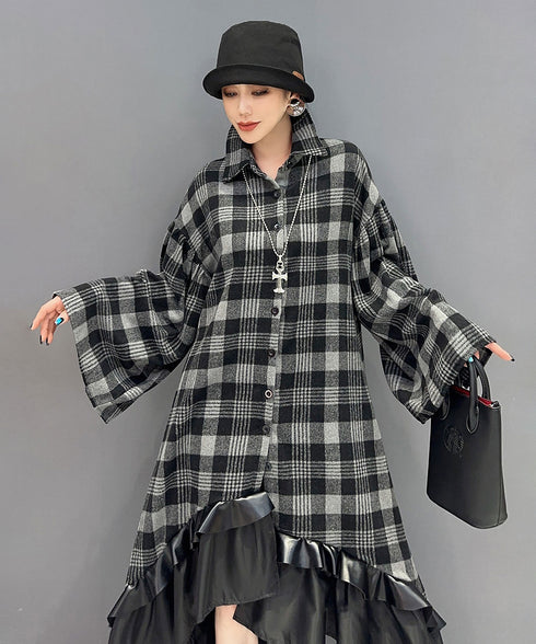 Tartan Check Fishtail Dress