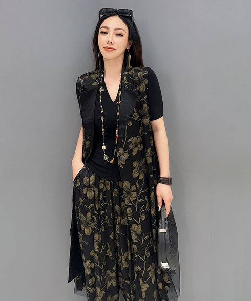 Back Tiered Vest & Pants Co-ord