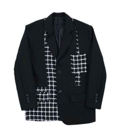 Monochrome Check Jacket
