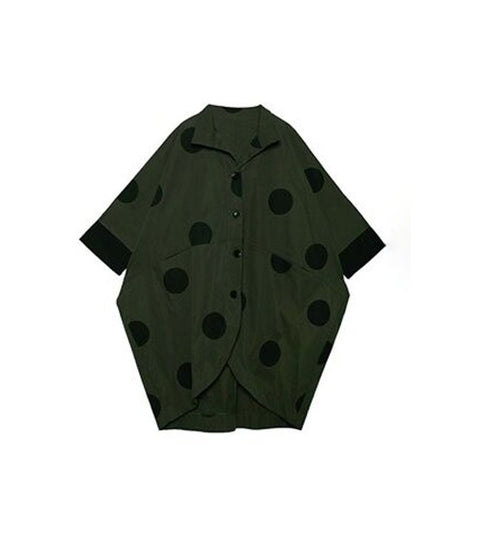 Oversized Polka Dot Coat