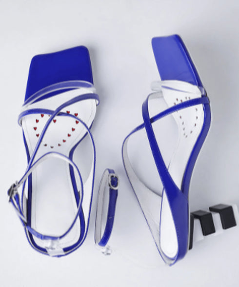 Geometric Heel Strap Sandals