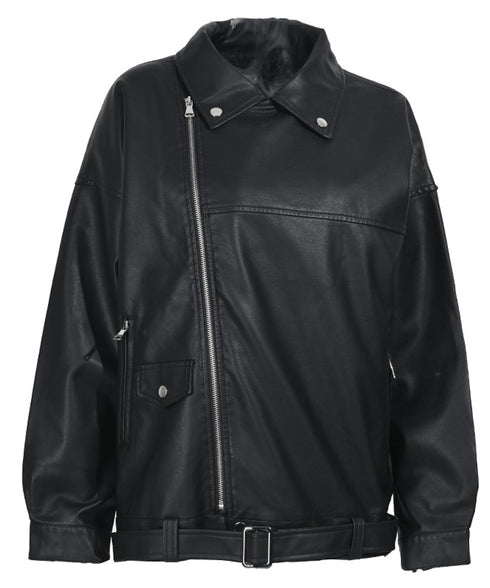Faux Leather Rider Jacket