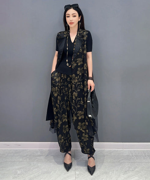 Back Tiered Vest & Pants Co-ord