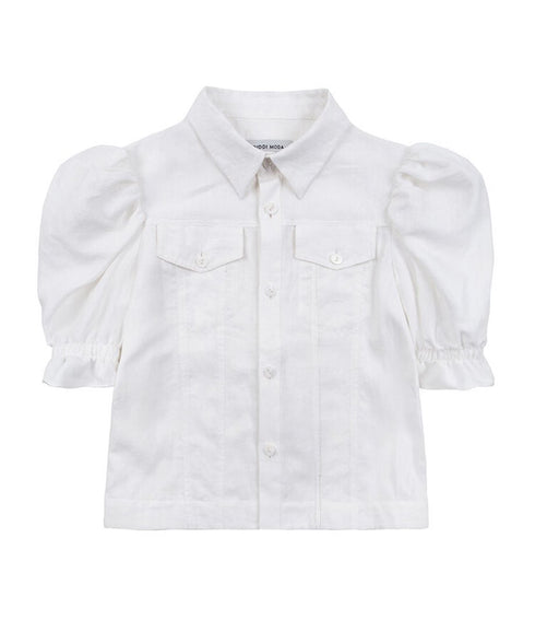 Structured Puff Sleeve Shirt